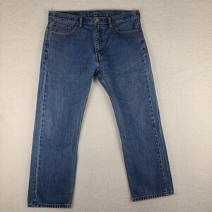 Levi's 505 Jeans Mens 38x30 Straight Fit 100% Cotton Blue Meidum Wash‎ GC